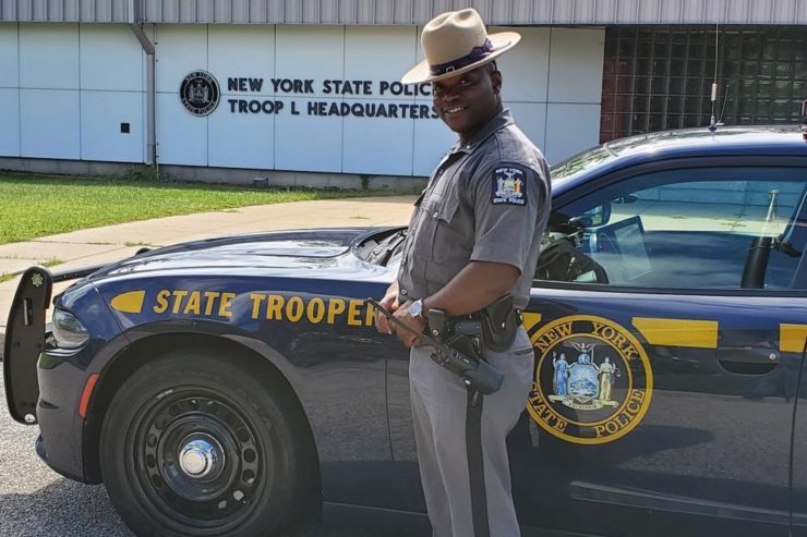 Trooper David Guggisberg from the New York State Police recently happened upon a driver with a baby broken down in the side of the highway. When the driver couldn’t pay the $170.00 tow bill, Trooper Guggisberg paid the bill for them so they could make it home safely.