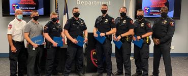 Six Plano Police Officers are presented with a life saving award after saving the life of a shooting victim who was shot multiple times.