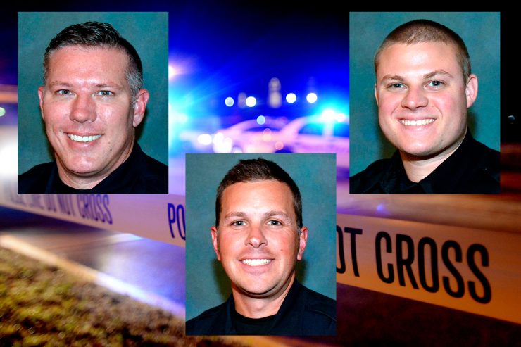 Three officers from the Anderson Police Department saved the life of a victim that had been stabbed in the stomach.